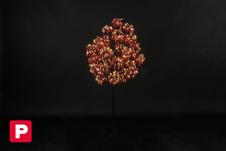 Weihnachtsbaum LED Semora S rot-L60B60H120CM