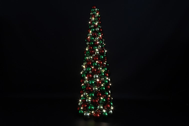 Kerstboom LED Boule XL veelkleurig-L46B46H150CM