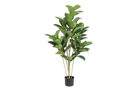 Kunstplant Ficus elastica S groen-L66B40H120CM