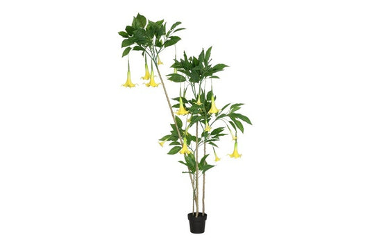 Kunstplant Datura L geel-L110B60H200CM