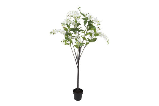 Kunstplant op stam Wisteria S wit-L180B60H120CM
