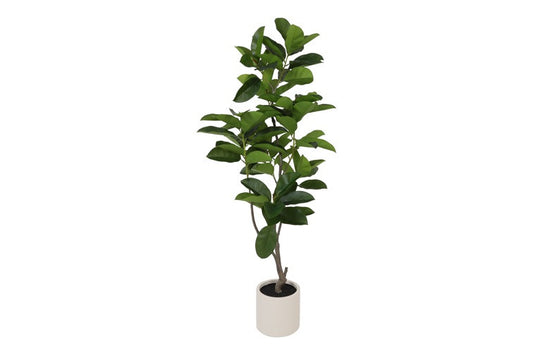Kunstplant Ficus elastica L groen-L170B25H35CM